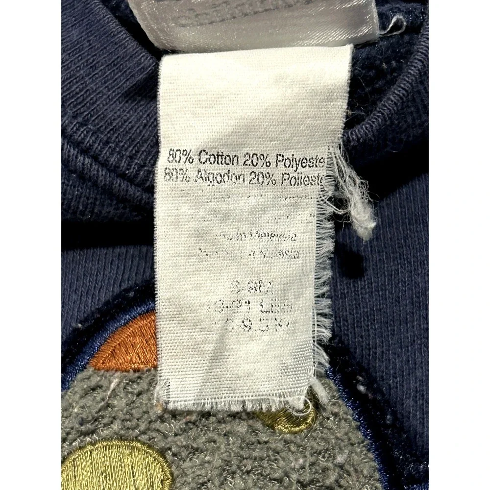 Vintage Carters Baby Boy‎ Turtle Slow Poke Blue Embroidered One Piece 6-9 Months